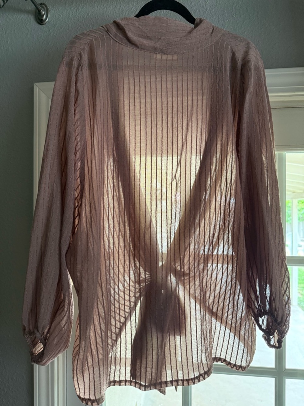 Lovestitch blush pink striped blouse - Picture 2 of 3
